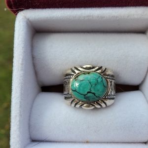 Silver Ring with Turquoise Stone